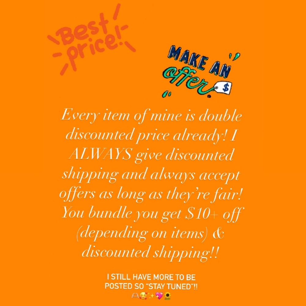 ALWAYS A GOOD DEAL WHEN PURCHASING FROM ME! 🫶🏼✨🌻
